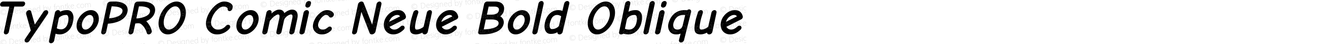 TypoPRO Comic Neue Bold Oblique