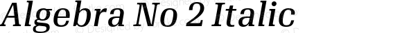 Algebra-No2Italic