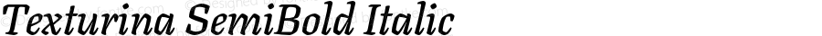 Texturina SemiBold Italic