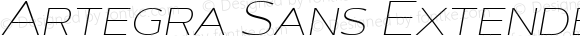 Artegra Sans Extended SC Thin Italic