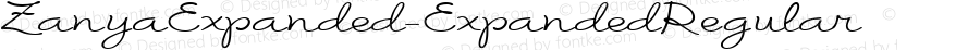ZanyaExpanded-ExpandedRegular ☞ 001.000;com.myfonts.eurotypo.zanya.exp.wfkit2.3TzH