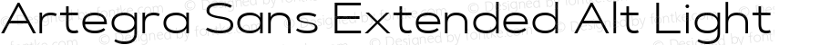 Artegra Sans Extended Alt Light