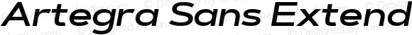 Artegra Sans Extended SemiBold Italic