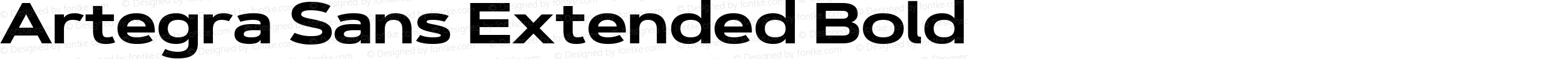 Artegra Sans Extended Bold