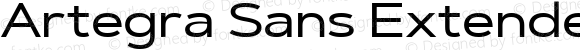 Artegra Sans Extended Medium Expanded