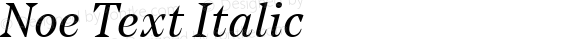 Noe Text Italic