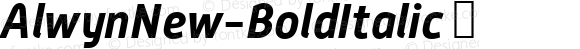 AlwynNew-BoldItalic ☞ Version 5.000;com.myfonts.moretype.alwyn-new.bold-italic.wfkit2.3ugH