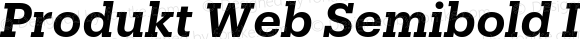 Produkt Web Semibold Italic
