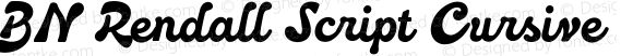 BN Rendall Script Cursive