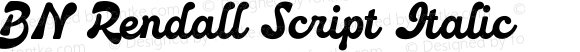 BN Rendall Script Cursive