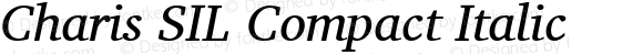 Charis SIL Compact Italic