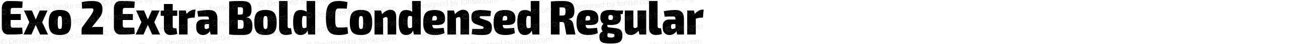 Exo 2 Extra Bold Condensed Regular