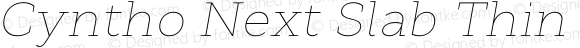 CynthoNextSlab-ThinItalic