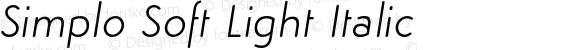 SimploSoft-LightItalic