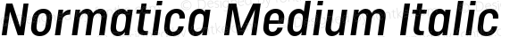 Normatica Medium Italic