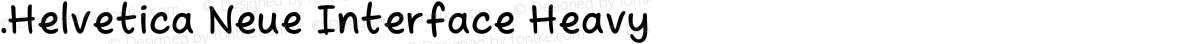 .Helvetica Neue Interface Heavy