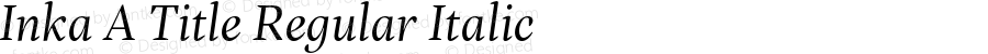 InkaATitle-RegularItalic