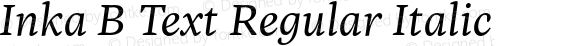 Inka B Text Regular Italic