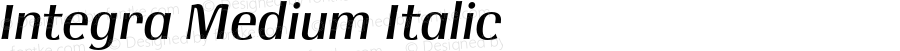 Integra Medium Italic