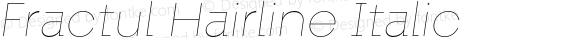 Fractul-HairlineItalic