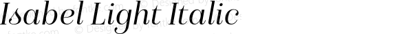 Isabel Light Italic