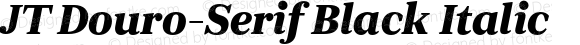 JT Douro-Serif Black Italic