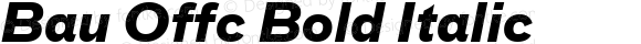 Bau Offc Bold Italic