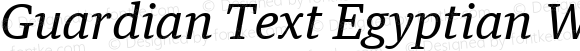 Guardian Text Egyptian Web Regular Italic