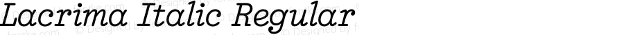 Lacrima Italic Regular