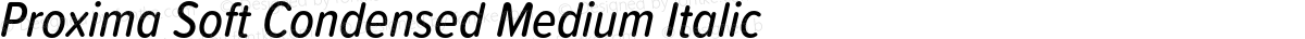 Proxima Soft Condensed Medium Italic