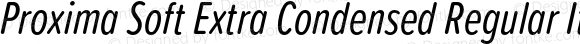 Proxima Soft Extra Condensed Regular Italic