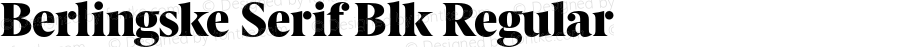 Berlingske Serif Blk