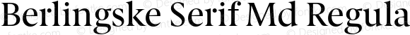 Berlingske Serif Md Regular