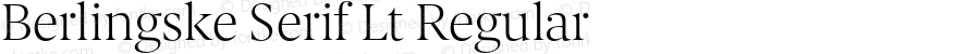 Berlingske Serif Lt