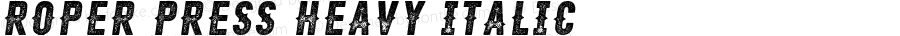 Roper Press Heavy Italic