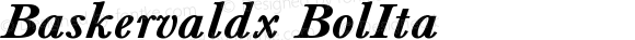Baskervaldx Bold Italic
