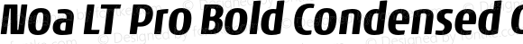 Noa LT Pro Bold Condensed Oblique