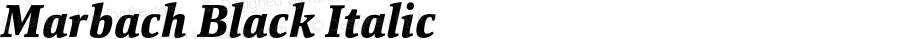 Marbach Black Italic