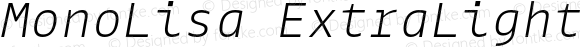 MonoLisa ExtraLight Italic