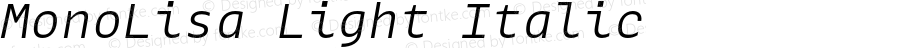MonoLisa Light Italic