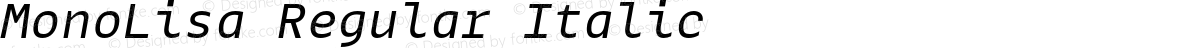 MonoLisa Regular Italic