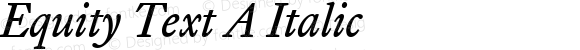 Equity Text A Italic