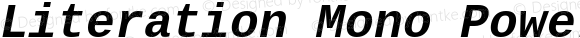 Literation Mono Powerline for Powerline Bold Italic
