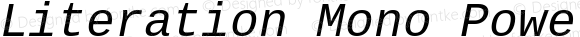 Literation Mono Powerline Italic for Powerline