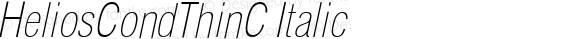 HeliosCondThinC Italic