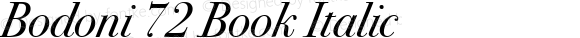 Bodoni 72 Book Italic