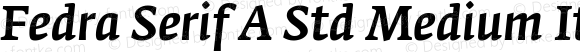 Fedra Serif A Std Medium Italic