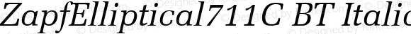 ZapfElliptical711C BT Italic