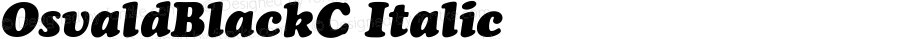 OsvaldBlackC Italic