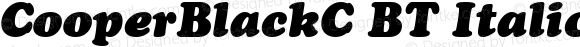 CooperBlackC BT Italic